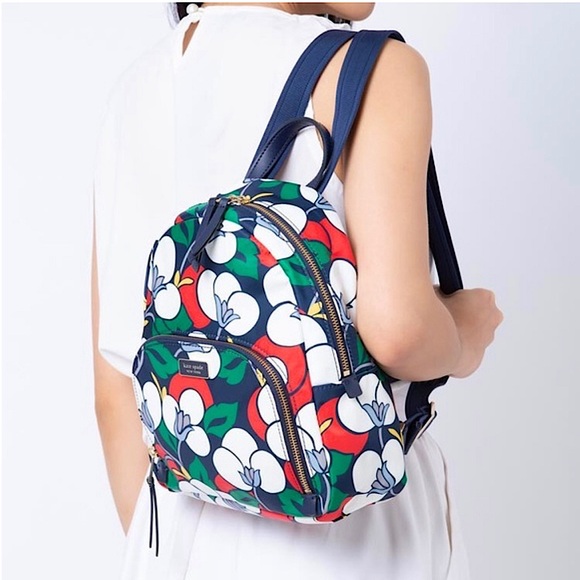 Kate Spade Dawn Breezy Floral‎ Medium Nylon Colorful Artsy unisex mini Backpack Kate spade dawn breezy - Gem main image 4